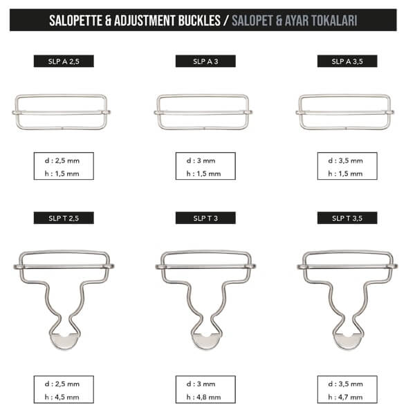 Salopette & adjustment buckles, SLP - 1