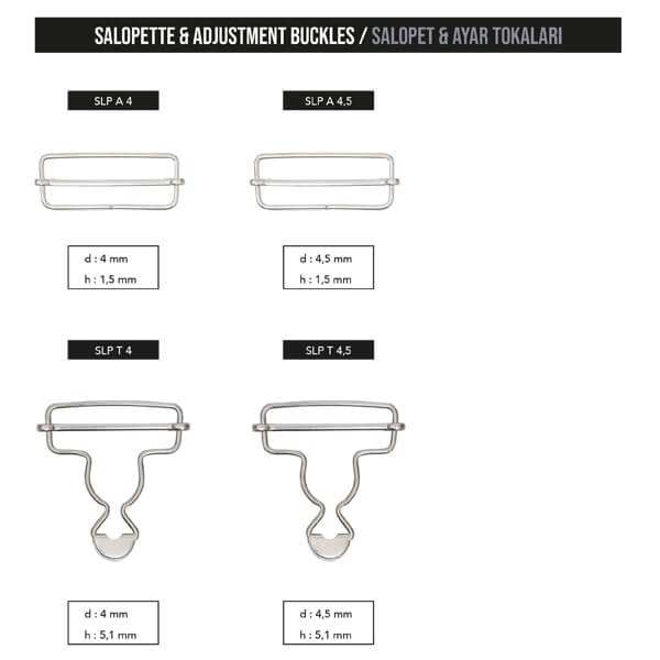 Salopette & adjustment buckles, SLP - 2