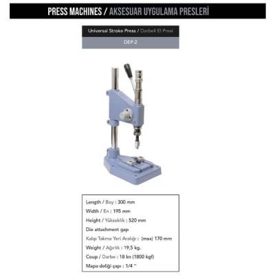 Universal stroke press, DEP-2 - 1